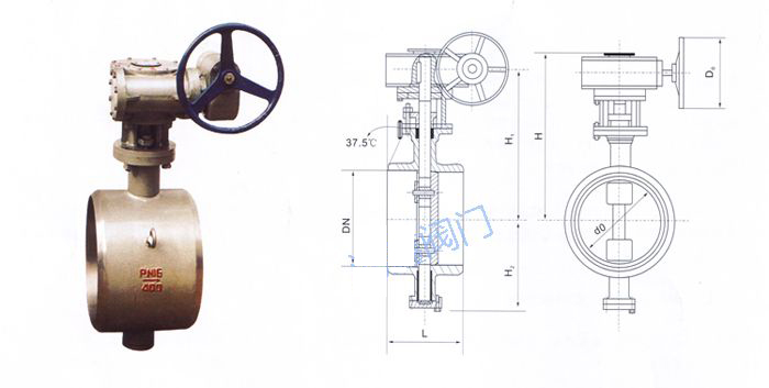 D363H對(duì)焊式硬密封蝶閥